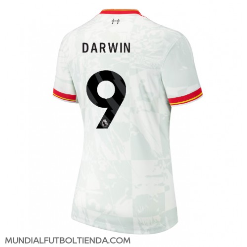 Camiseta Liverpool Darwin Nunez #9 Tercera Equipación Replica 2024-25 para mujer mangas cortas